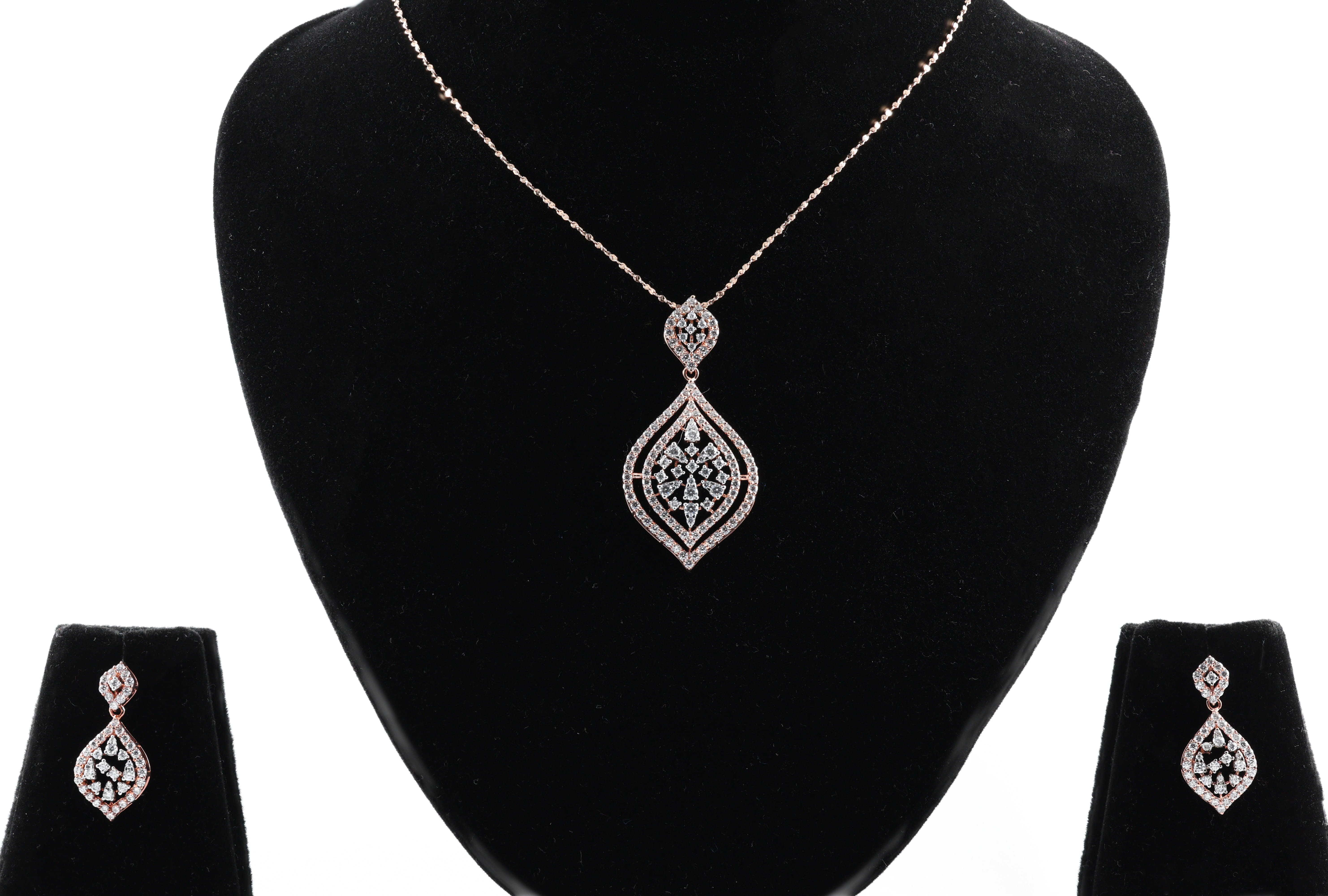 Marquise Drop Diamond Set