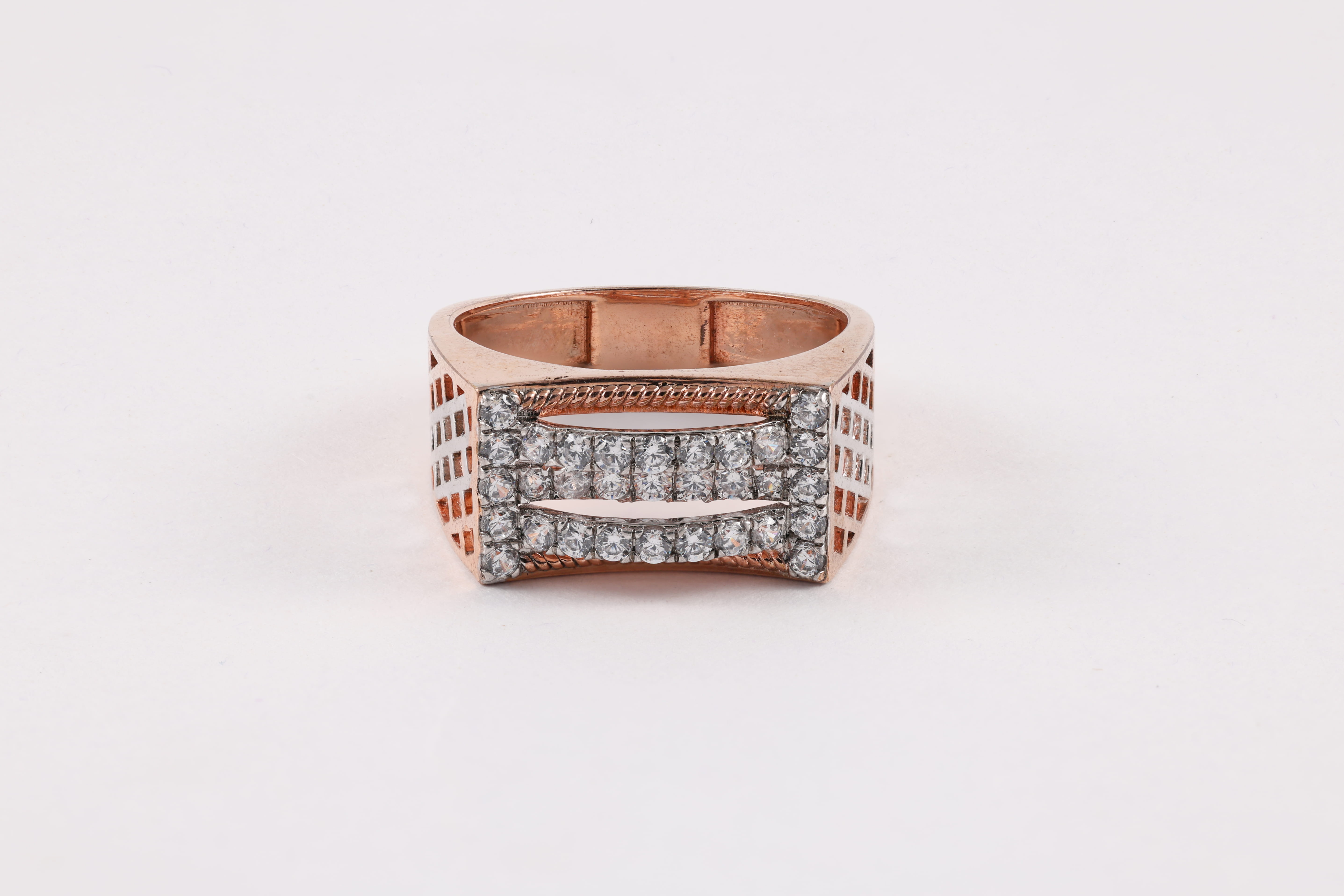 Aurelia Double Row Diamond Band Ring