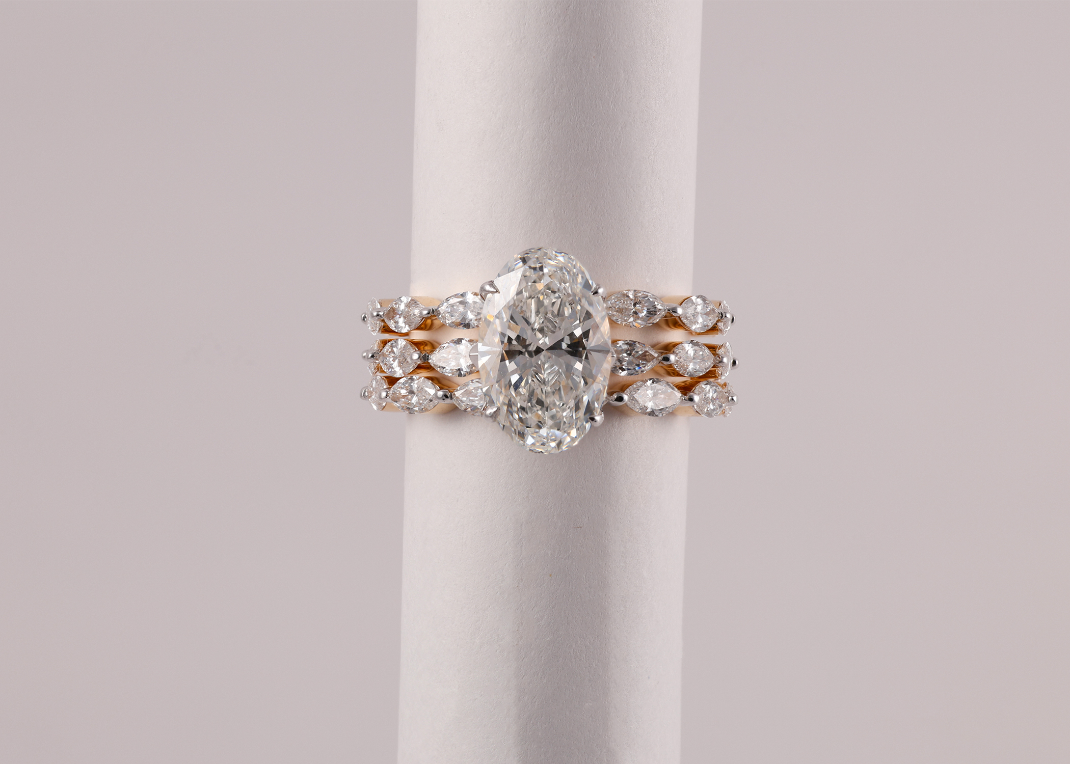Celestial Crown Oval Diamond Ring
