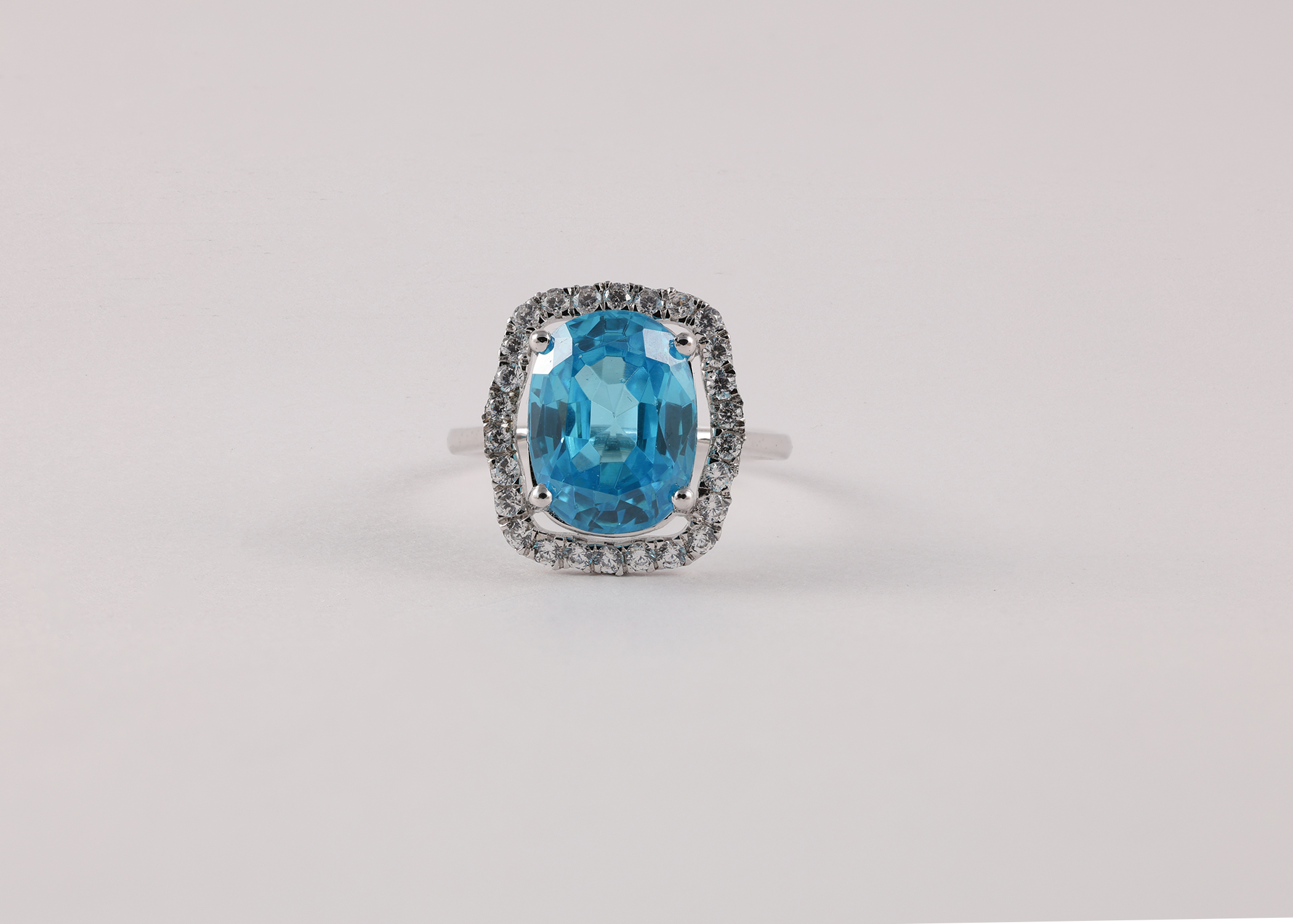 Azure Majesty Halo Ring