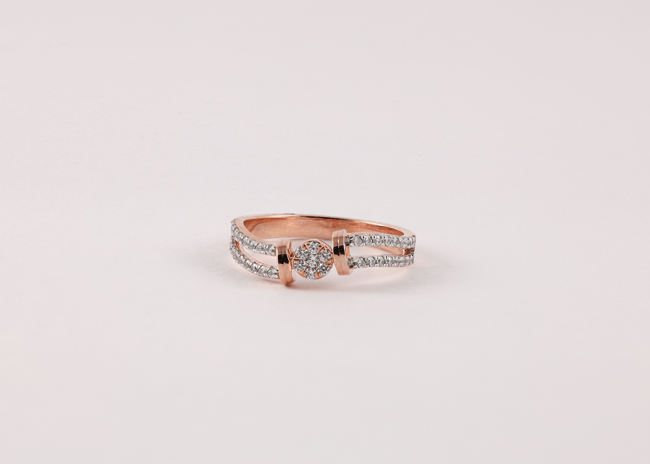 Rose Infinity Diamond Ring