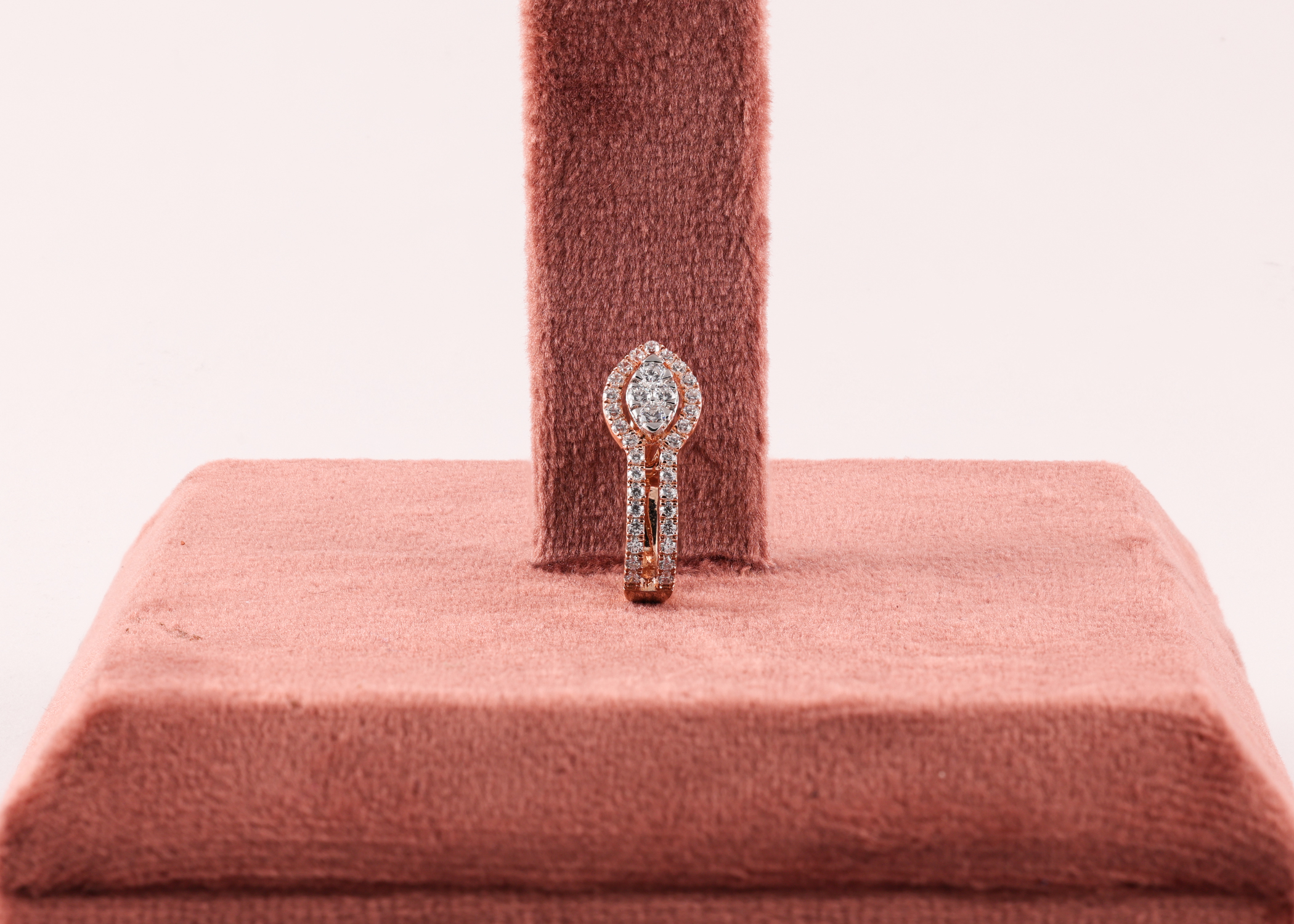Aurora Halo Diamond Earrings