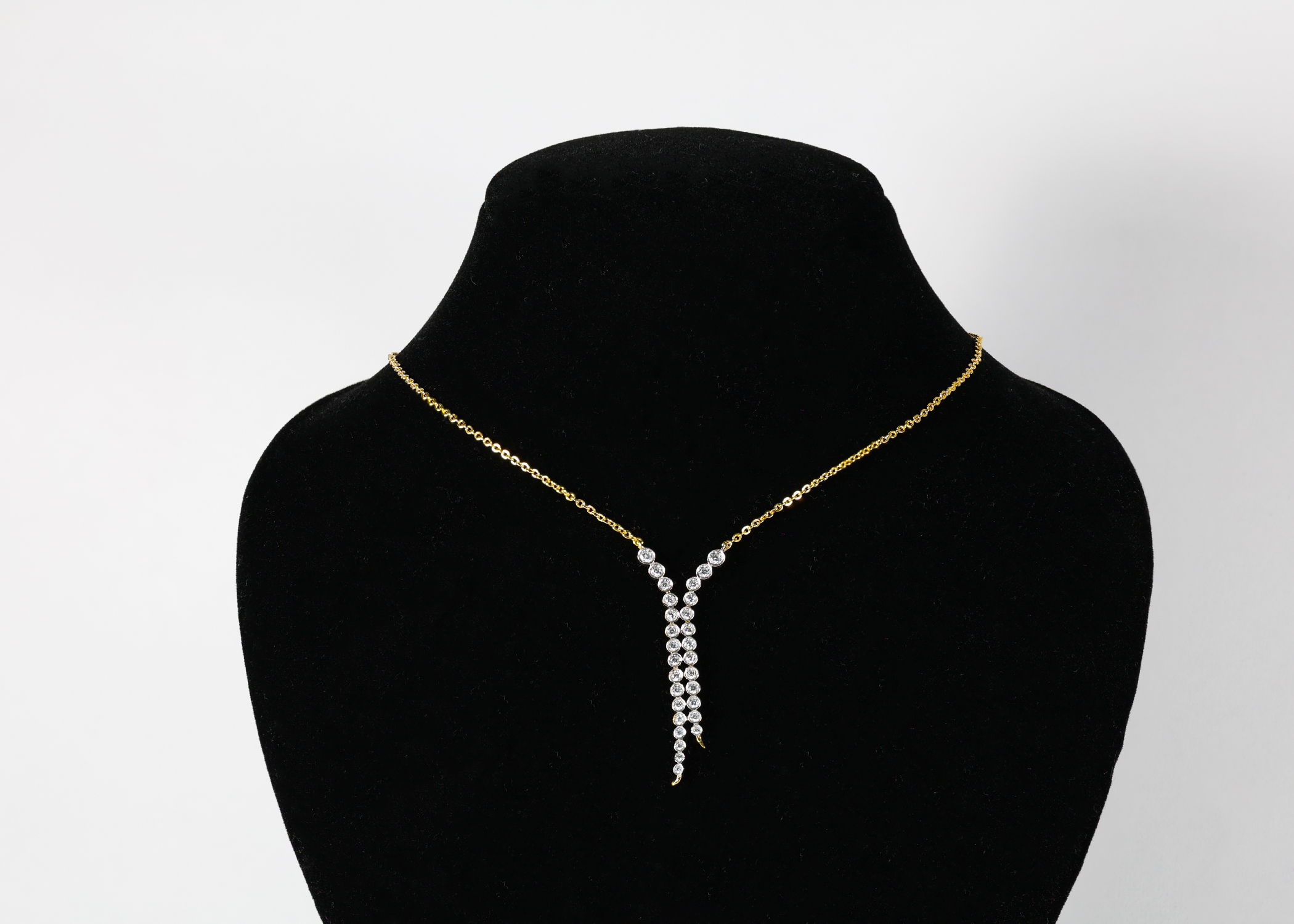 Serpentina Diamond Drop Pendant