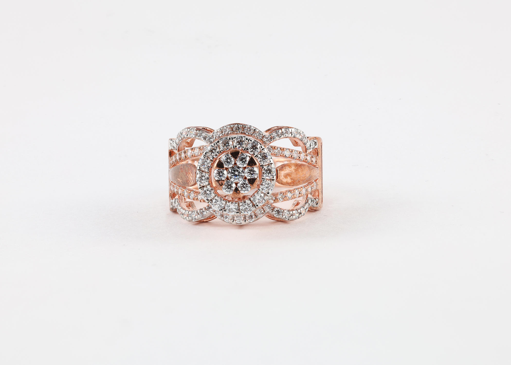 Circle Crown Diamond Ring