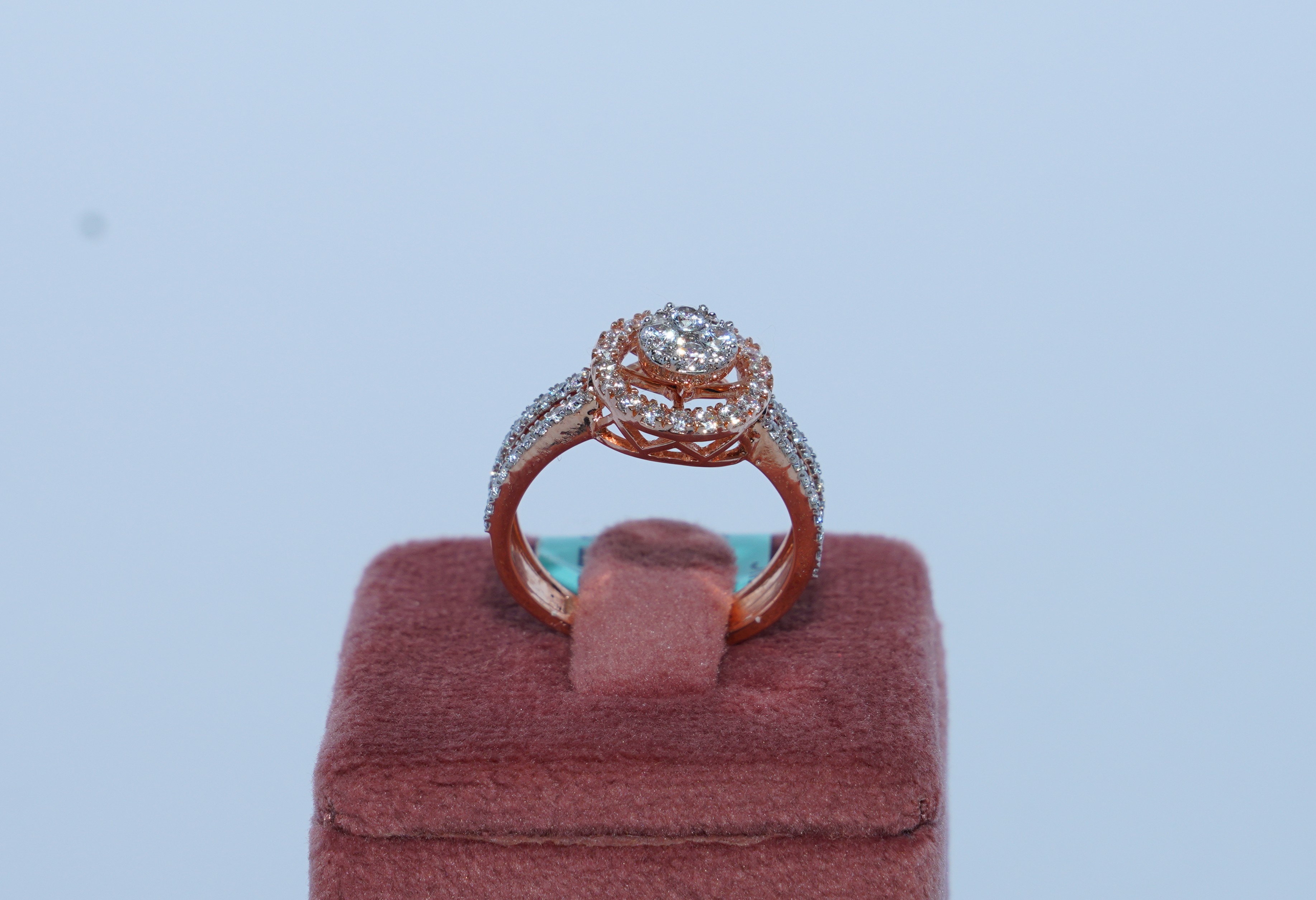 Royal Blossom Halo Ring
