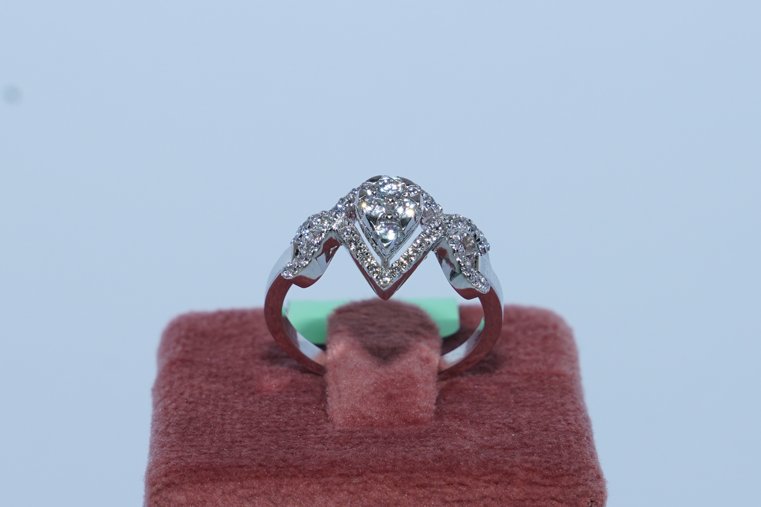 Regal Chevron Diamond Ring