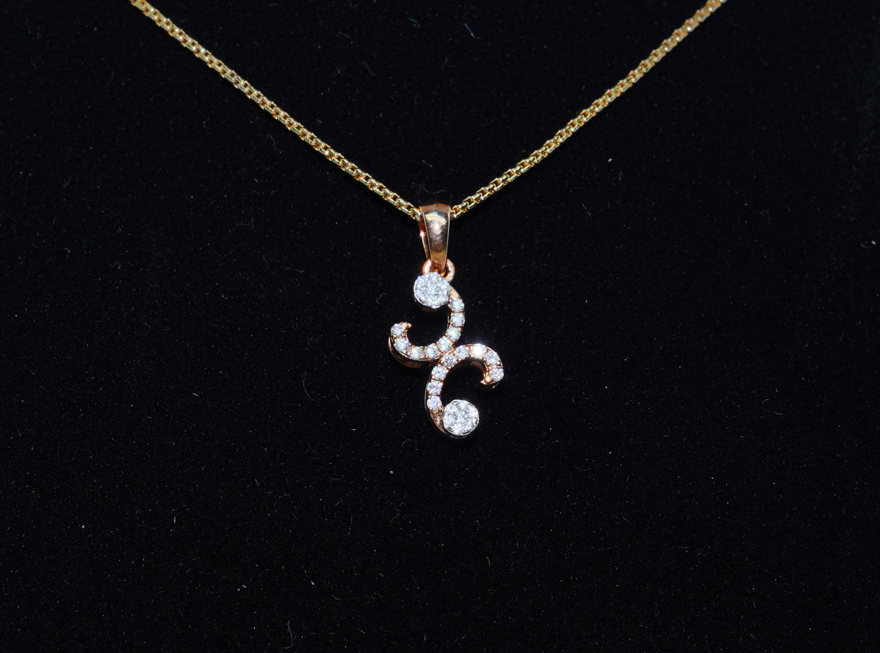 Celestial Swirl Diamond Pendant Set