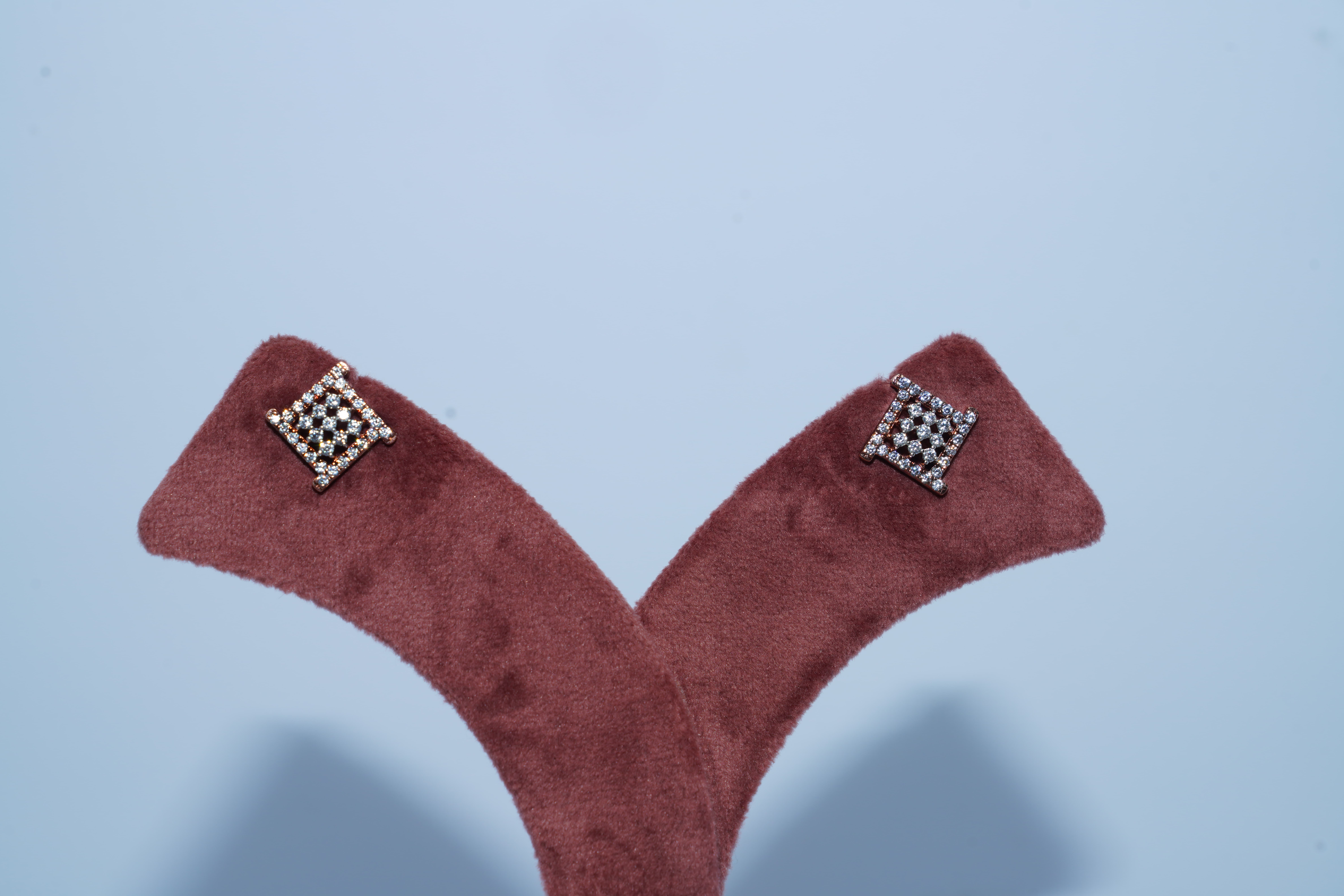 Celestia Lattice Diamond Earrings