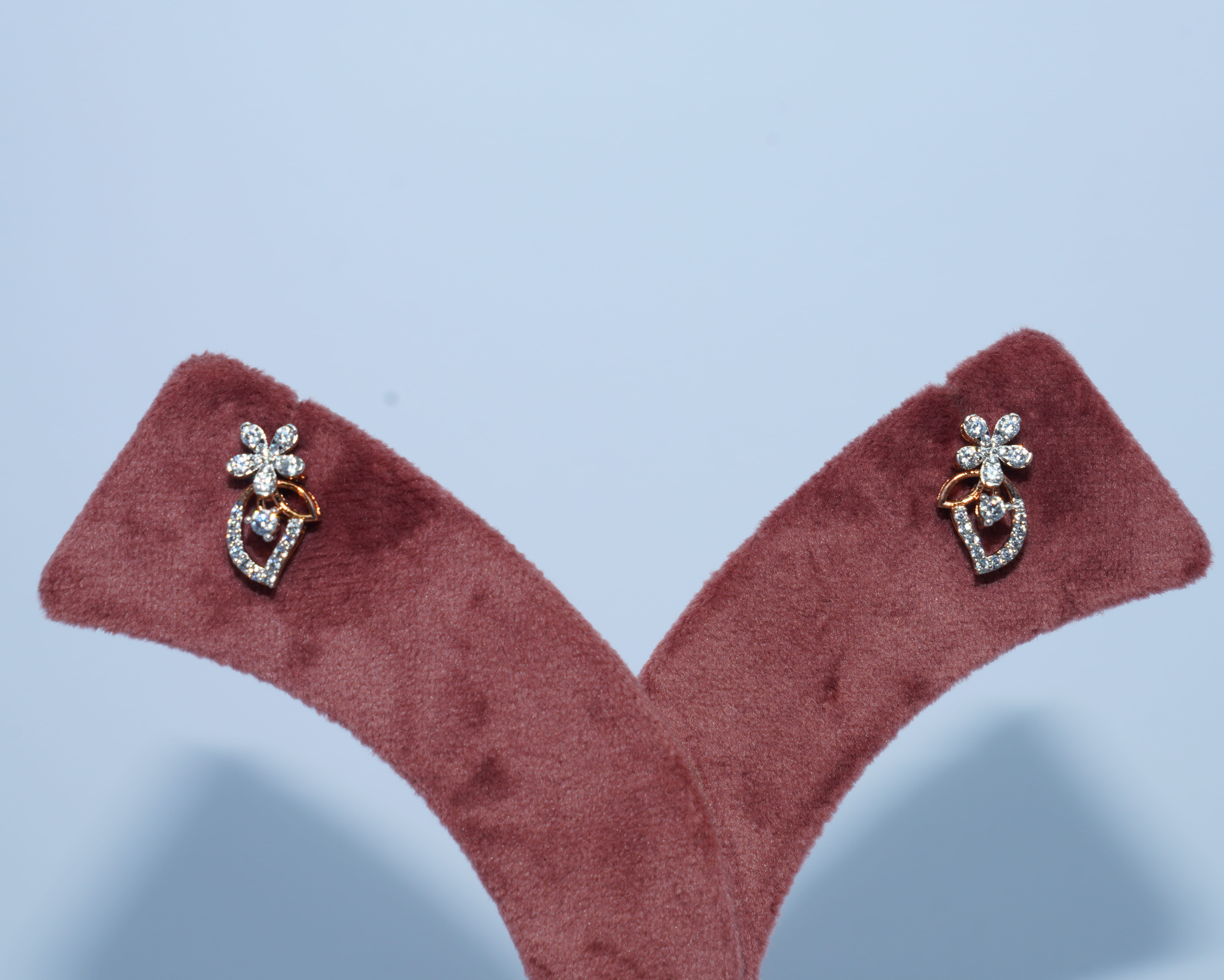 Blossom Heart Diamond Earrings