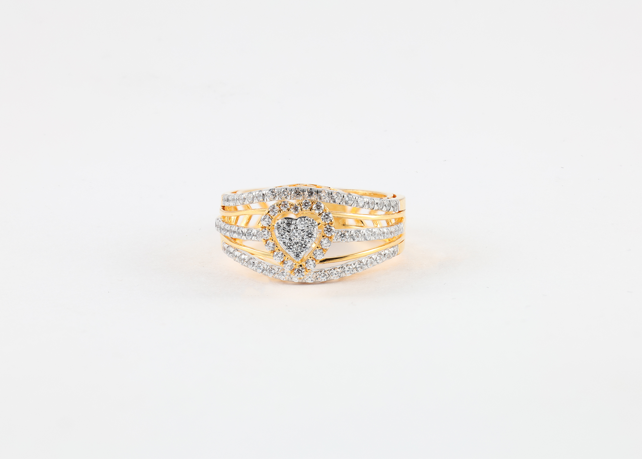Heart Crown Diamond Ring