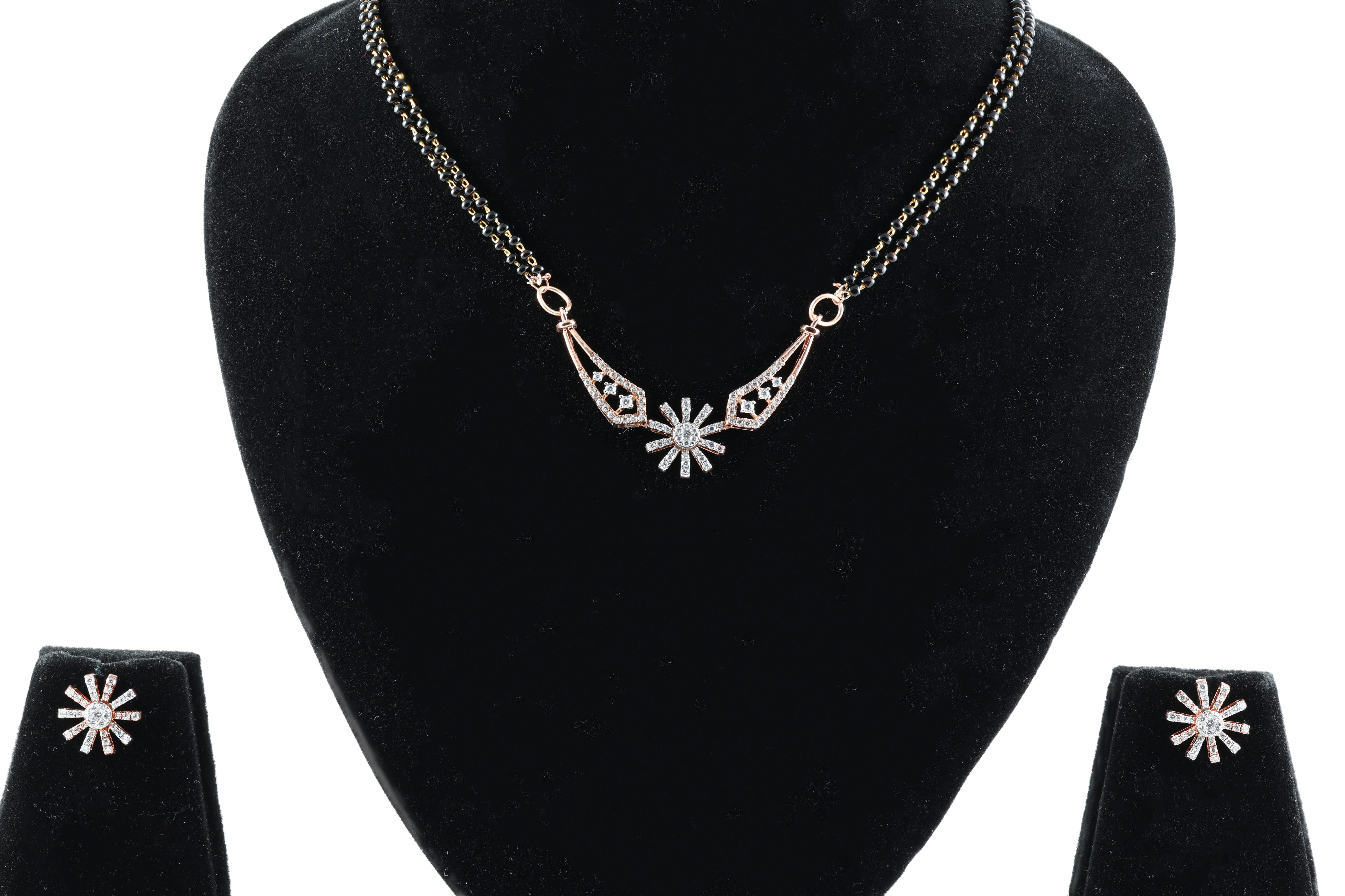 Starburst Diamond Mangalsutra Set