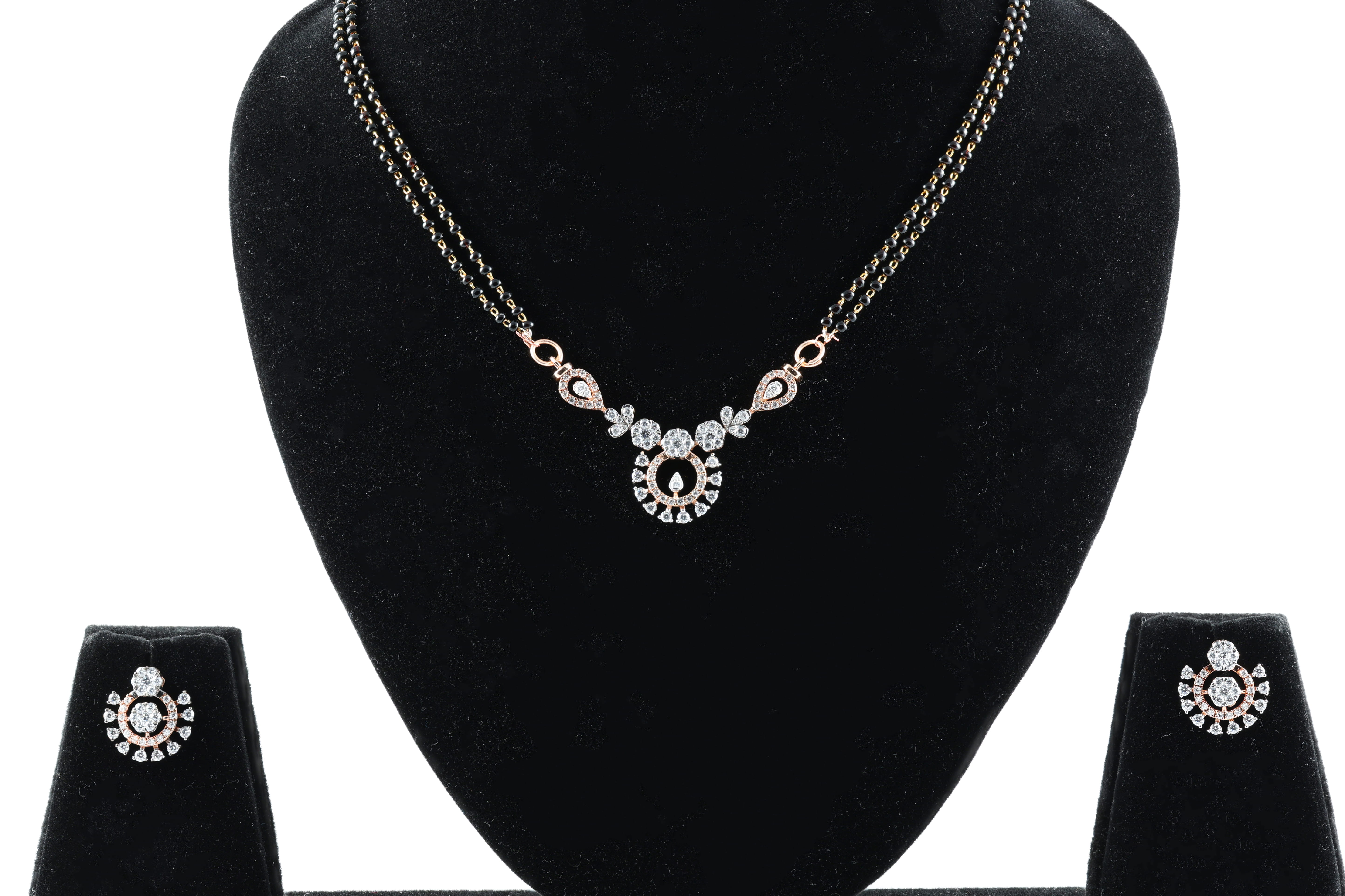Diamond Cascade Mangalsutra