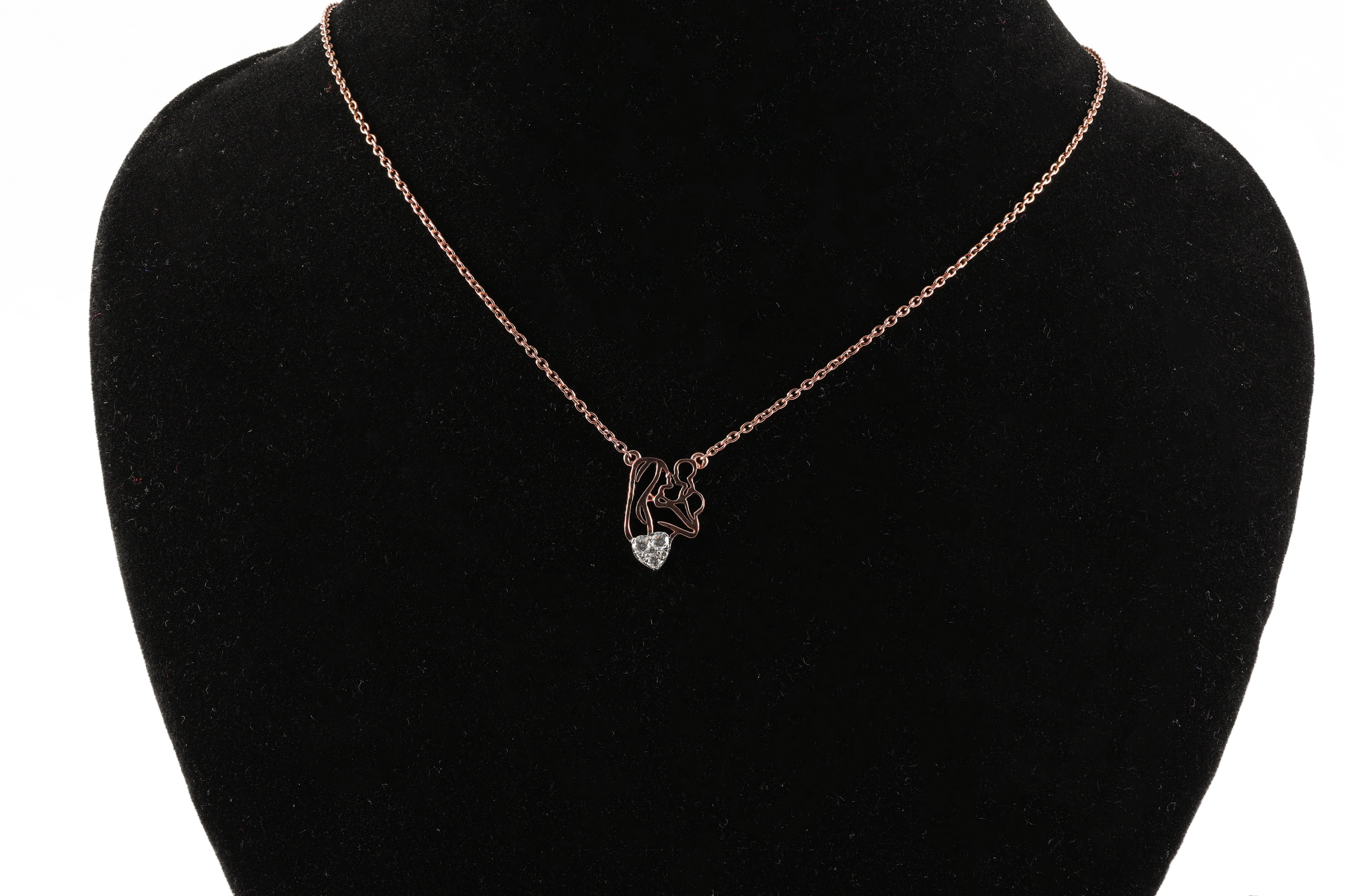 Abstract Ribbon Heart Pendant