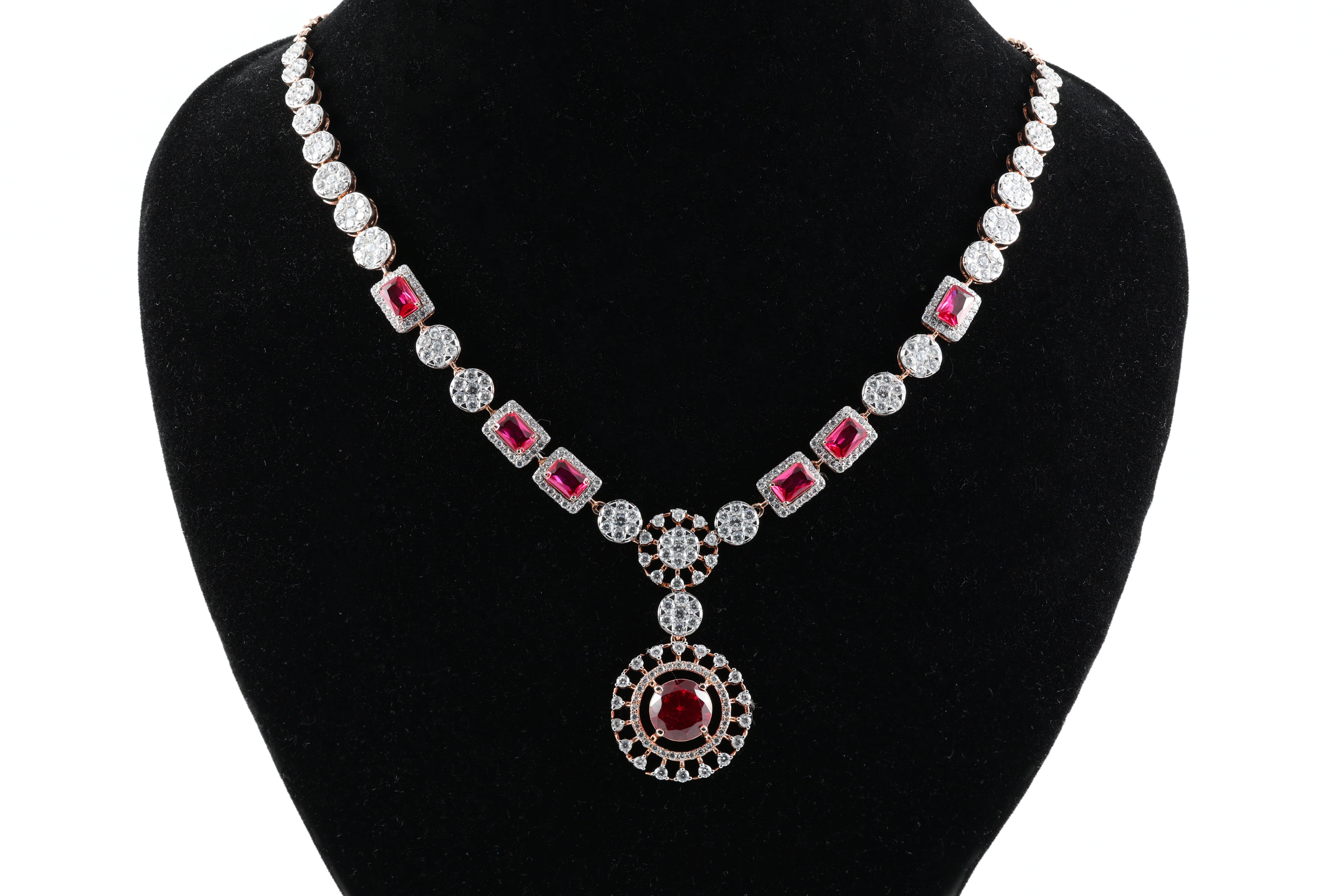 Ruby Medallion Necklace