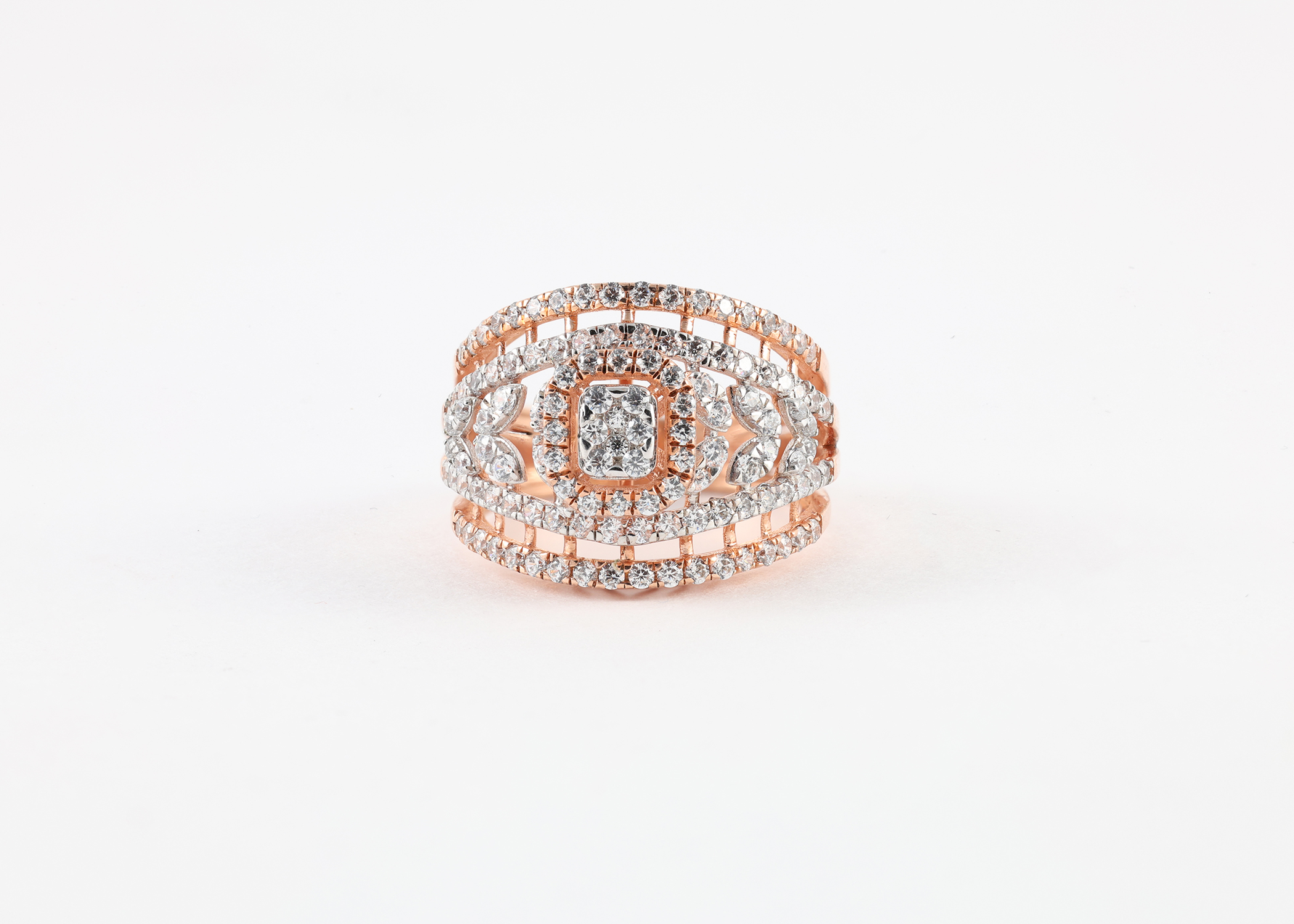 Square Diamond Ring